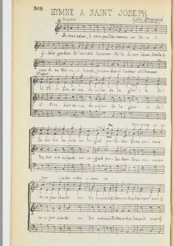 Hymne à Saint Joseph Partitions gratuites